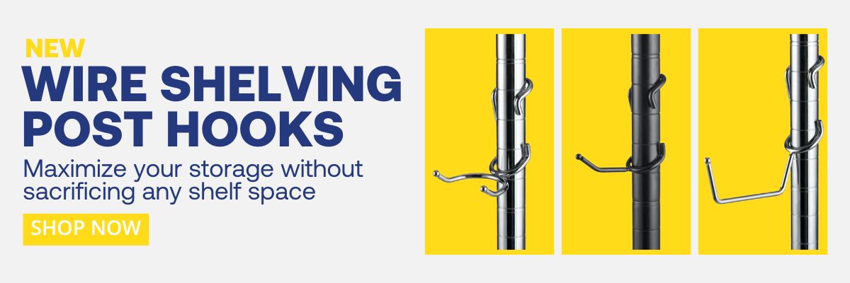 New Wire Shelving Post Hooks
