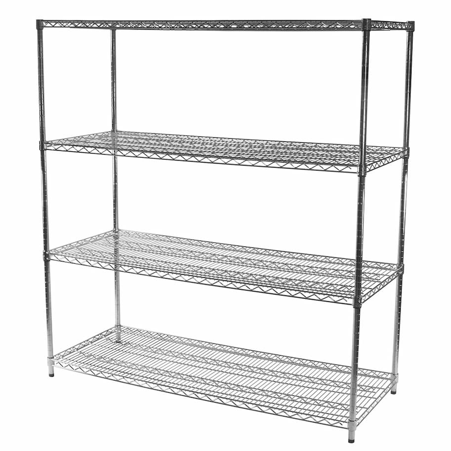 4-Shelf Wire Shelving