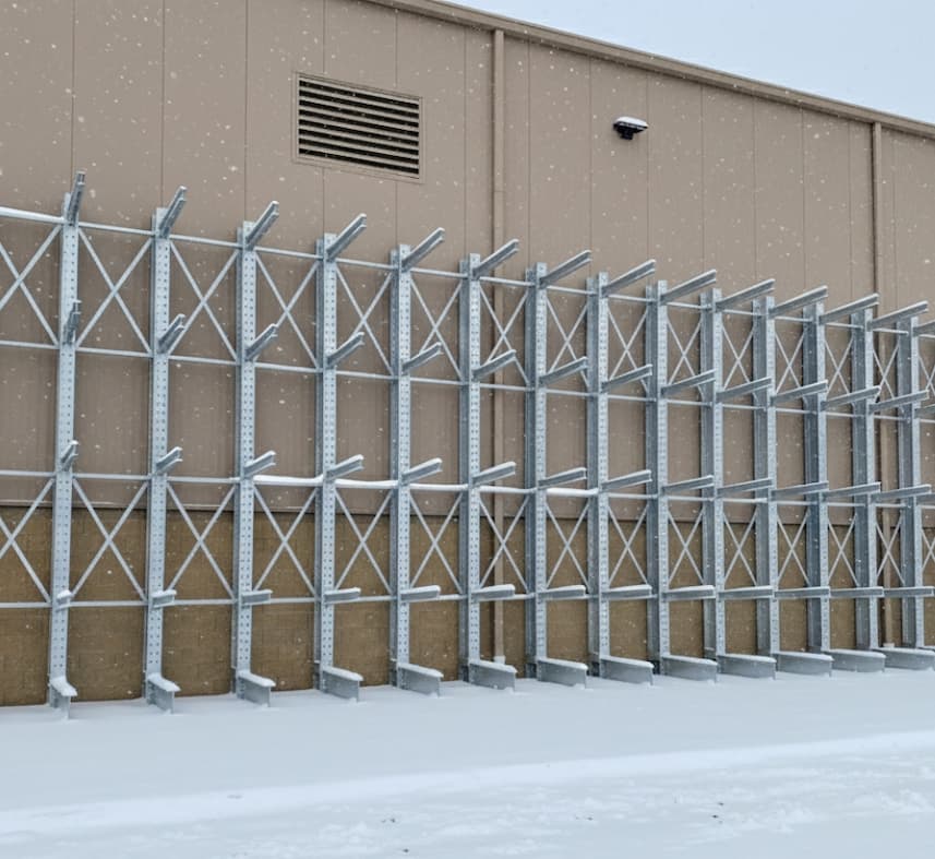 Galvanized Cantilever Racking (Single Sided)