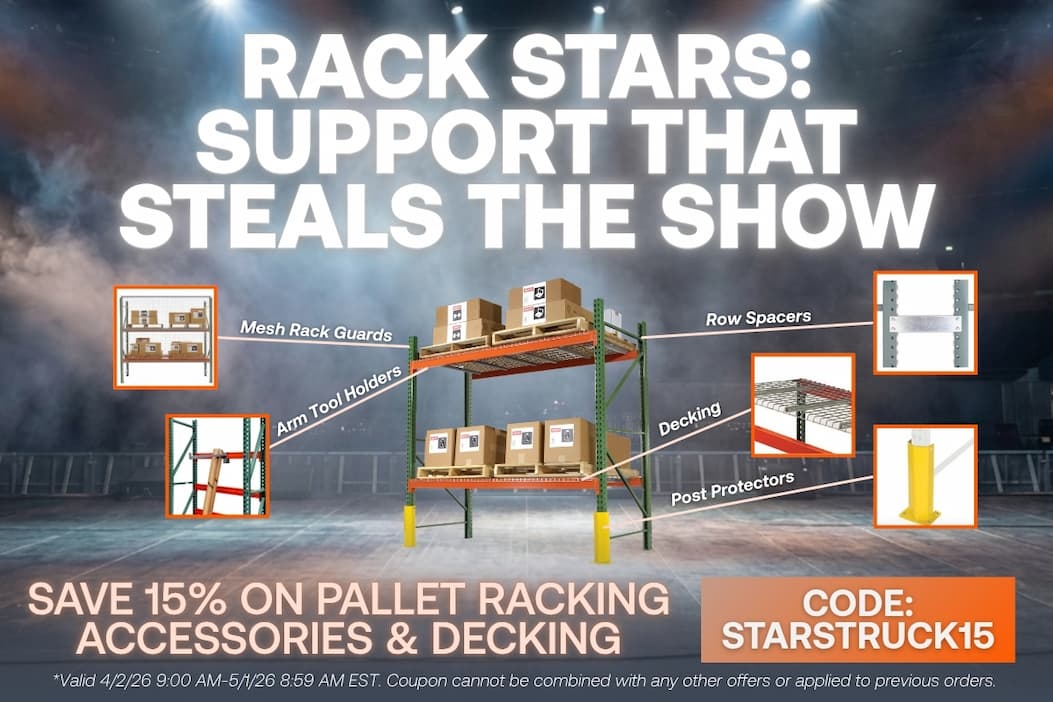 Rack Stars - Save 15% on Pallet Racking Accessories and Decking - CODE: STARSTRUCK