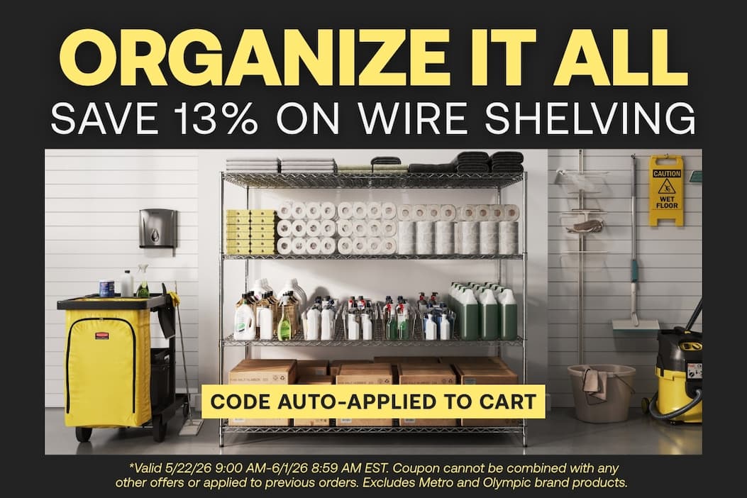 Organize it All - Save 13% on Wire Shelving