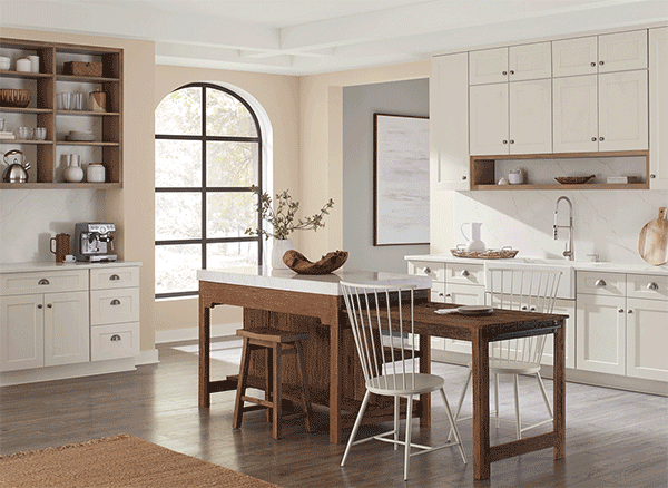Kitchen and baby's room painted in Sand Dollar.
