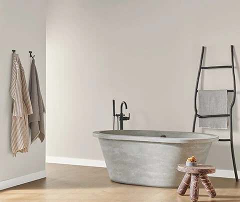 Bathroom painted in Drift of Mist.