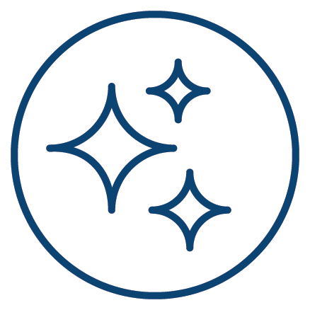 3 light bursts icon.