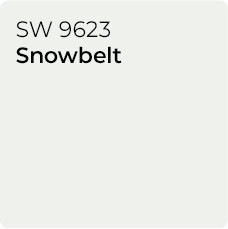 Paint chip of SW 9623 Snowbelt.