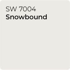 Paint chip of SW 7004 Snowbound.