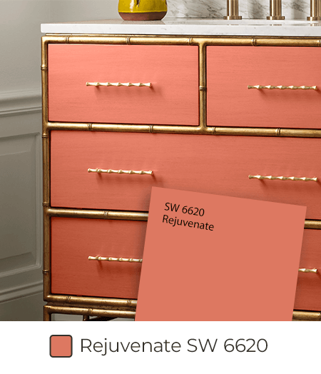 Dresser painted in Rejuvenate.