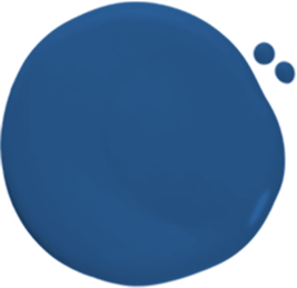 Paint dollop of Frank Blue.