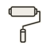 Paint roller icon.