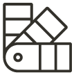 Color swatchbook icon.