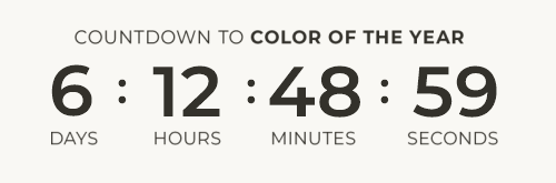 Countdown timer.