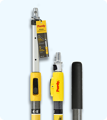 3 Purdy Pole+ poles in diferrent lengths of extension.