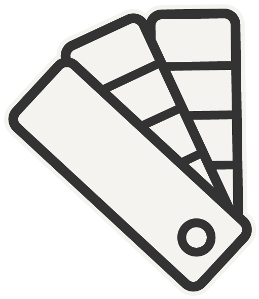 Color swatch fanbook icon.