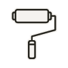 Paint roller icon.