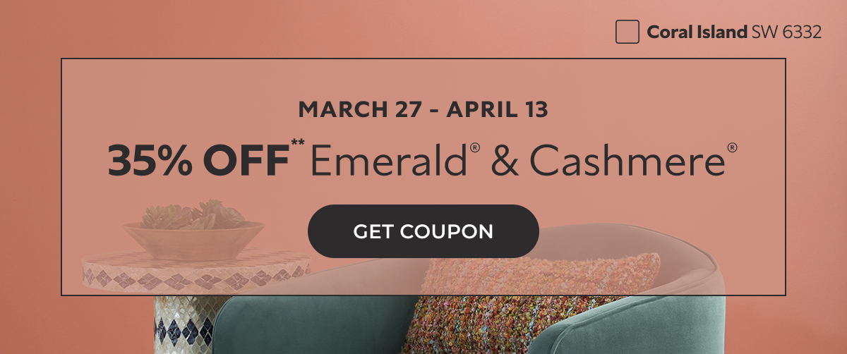 March 27-April 13. 35% off** Emerald® & Cashmere®. Click to Get Coupon.