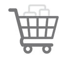 icon of a shopping cart.