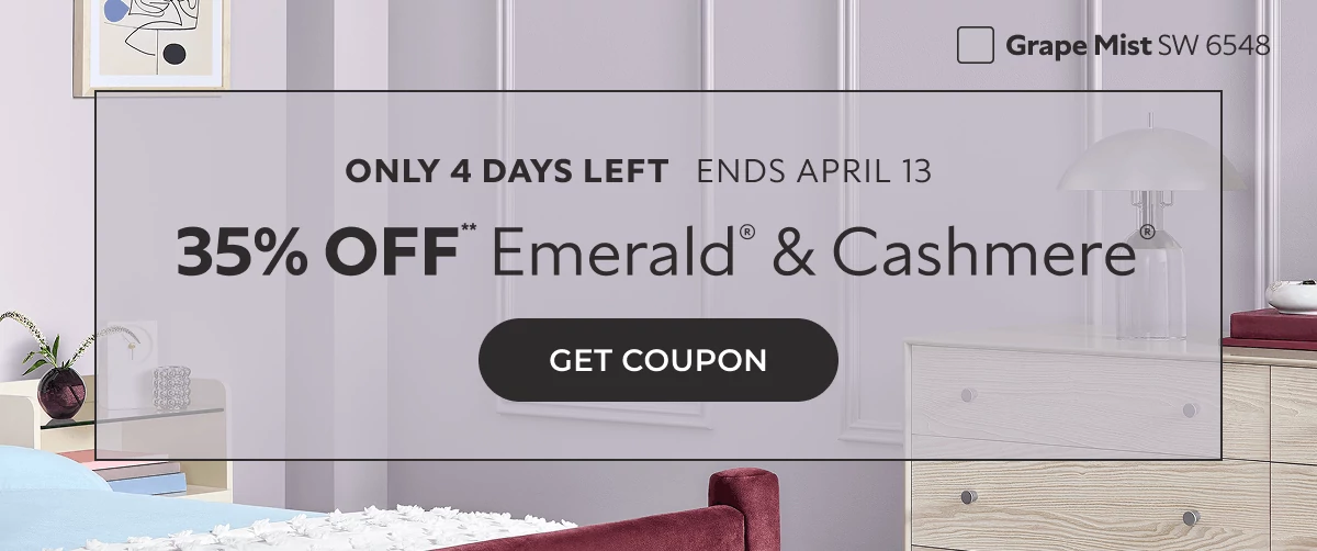 Only 4 days left. Ends April 13. 35% off** Emerald® & Cashmere®. Click to Get Coupon.