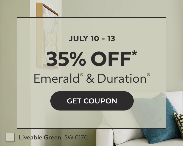 July 10-13. 35% off* Emerald® & Duration®. Click to Get Coupon.
