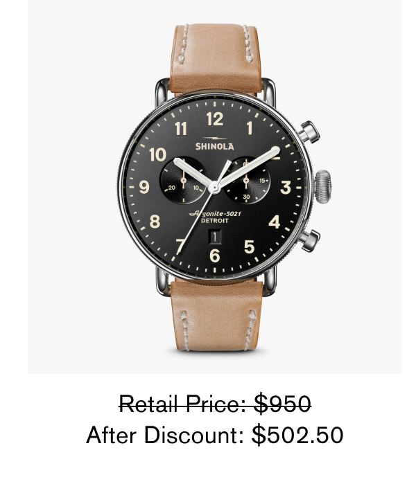 Retail Price: $950 After Discount: $502.50