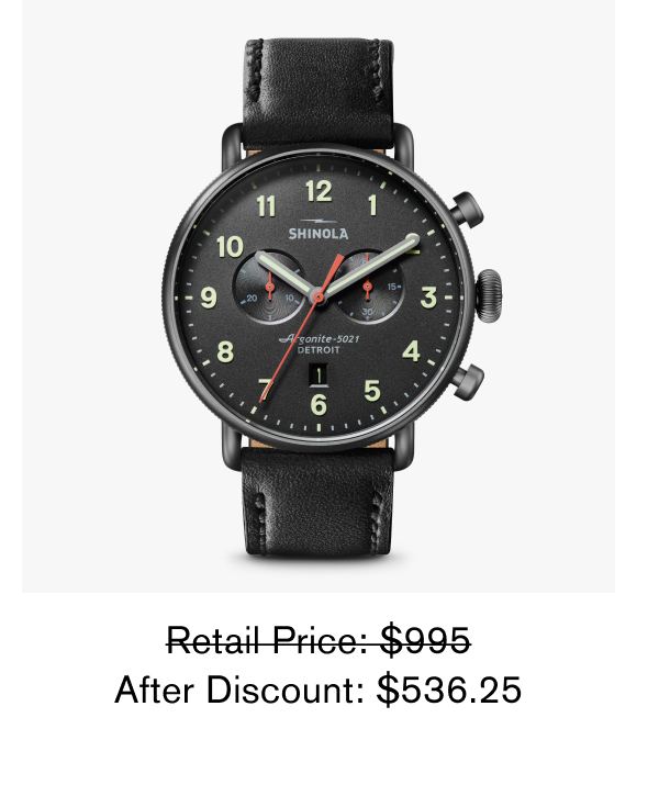 Retail Price: $995 After Discount: $536.25