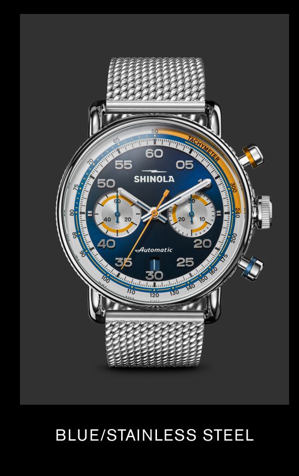 BLUE/STAINLESS STEEL