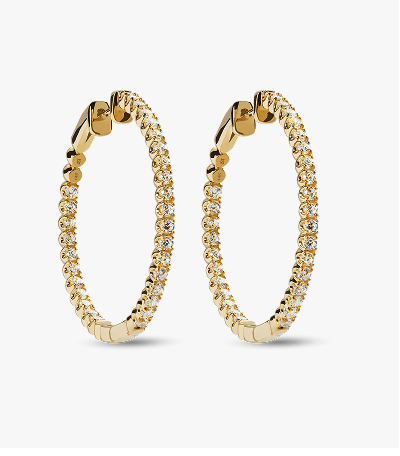 Diamon Hoop Earrings