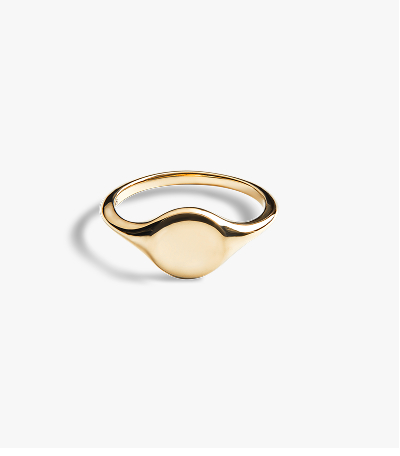 Petite Round Signet Ring
