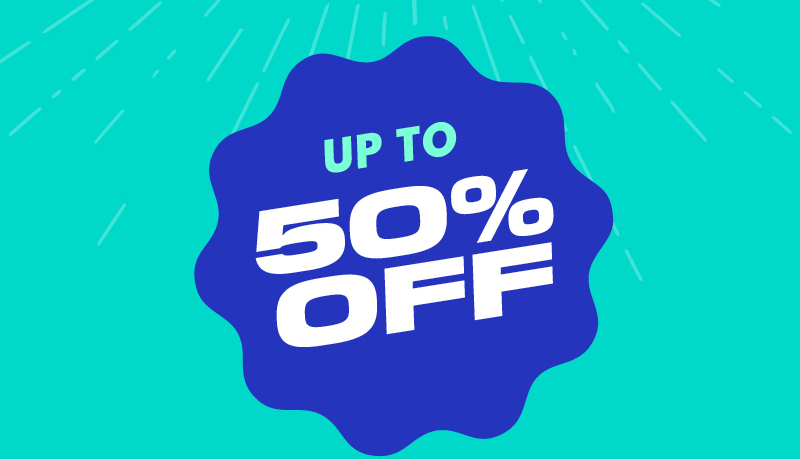 UP TO 50% OFF