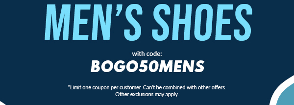 Shop BOGO 50 Men's Shoes!