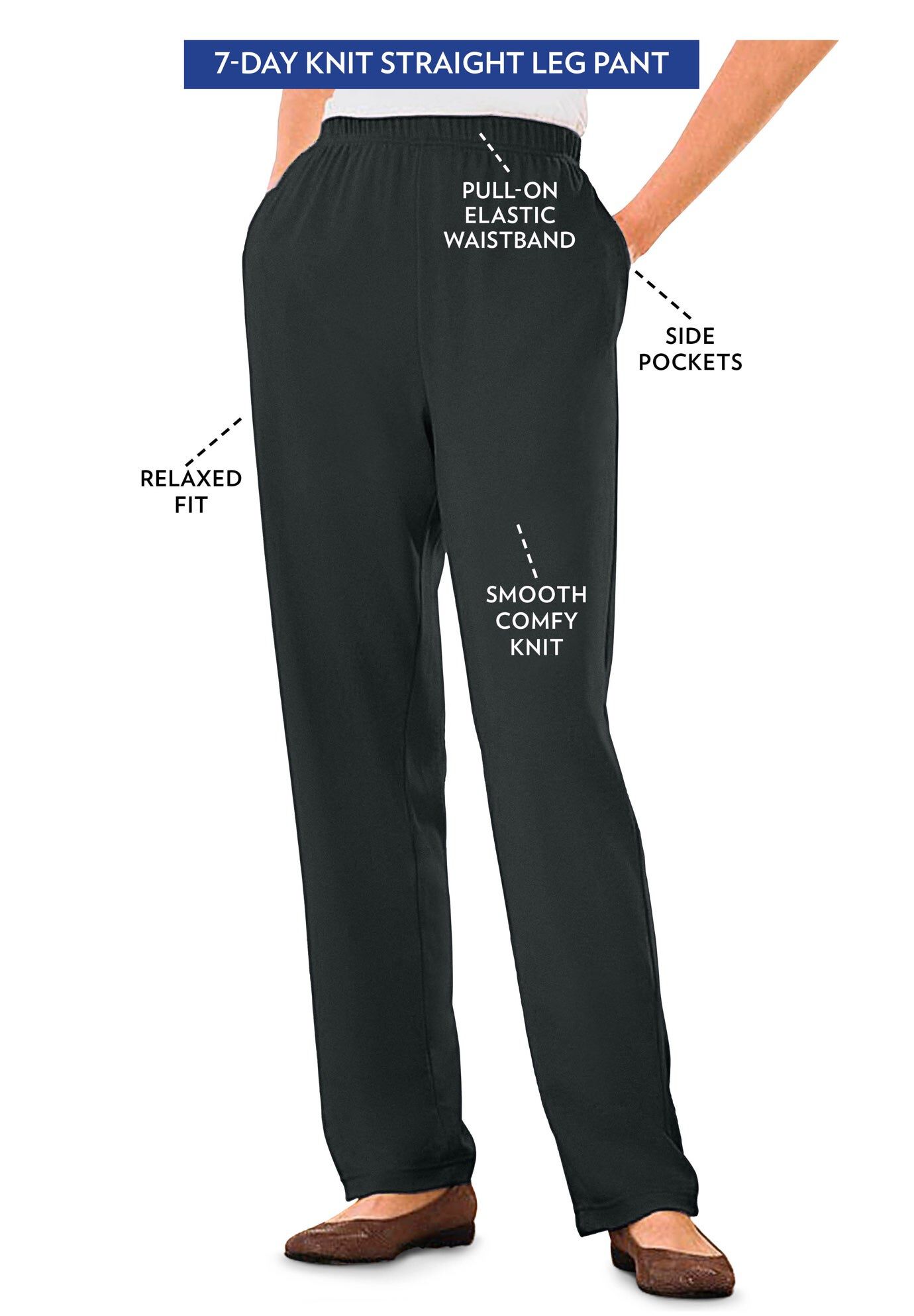 Day Knit StraightLeg PullOn Pants﻿