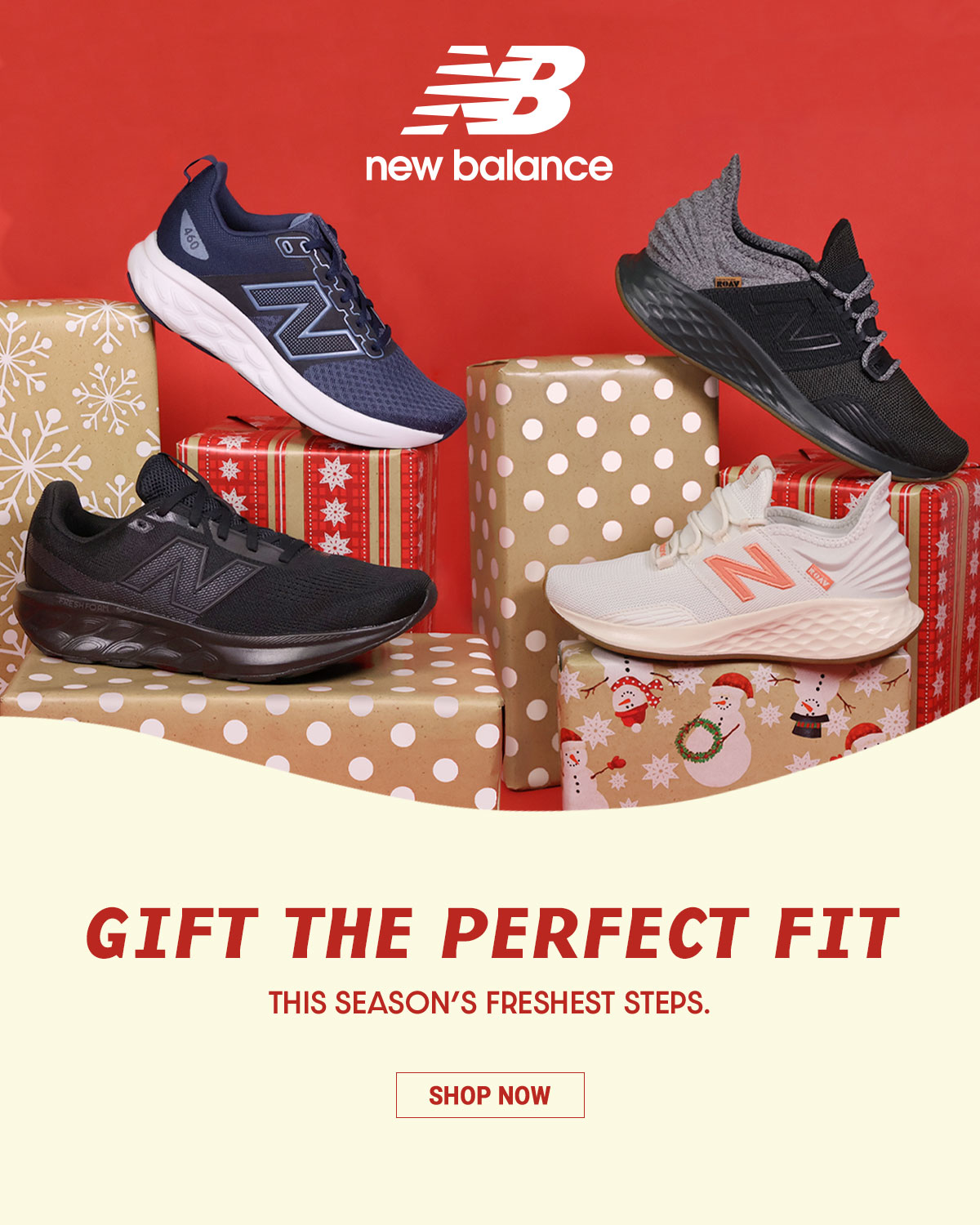 new balance: Gift the perfect fit. This season's freshest steps. SHOP NOW