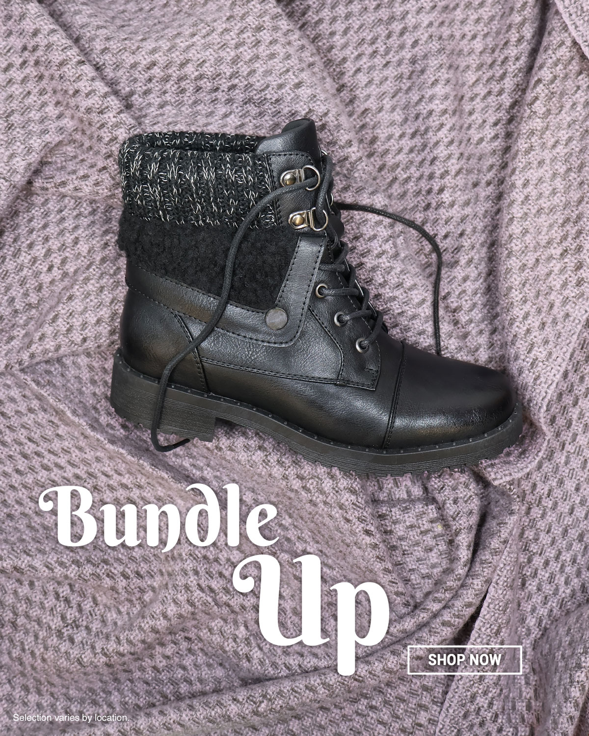 Bundle up. Shop women's boots now.