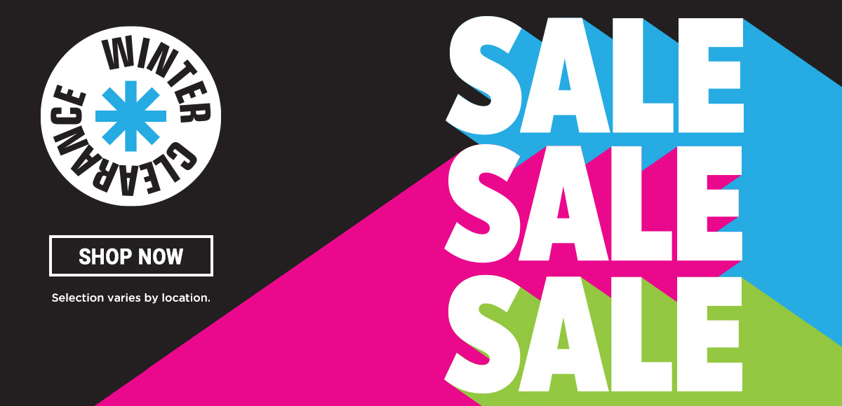 Winter Clearance. Shop Now. Sale Sale Sale.