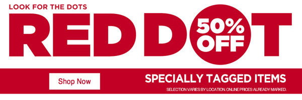 Red Dot 50% Off Sale