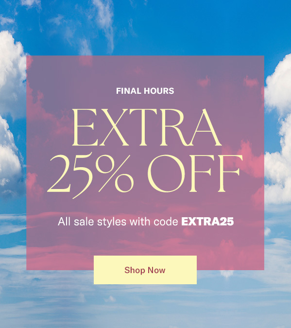 Extra 25% Off
