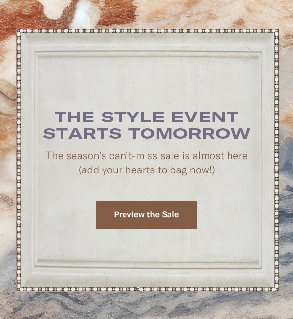 The Style Event Starts Tomorrow