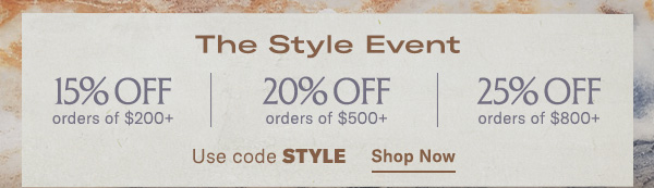The Style Event Starts Tomorrow