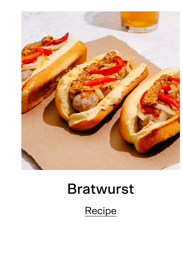 Tap for the Bratwurst with Peppers and Onions recipe.