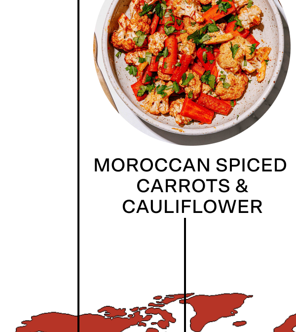 Moroccan Spiced Carrots & Cauliflower