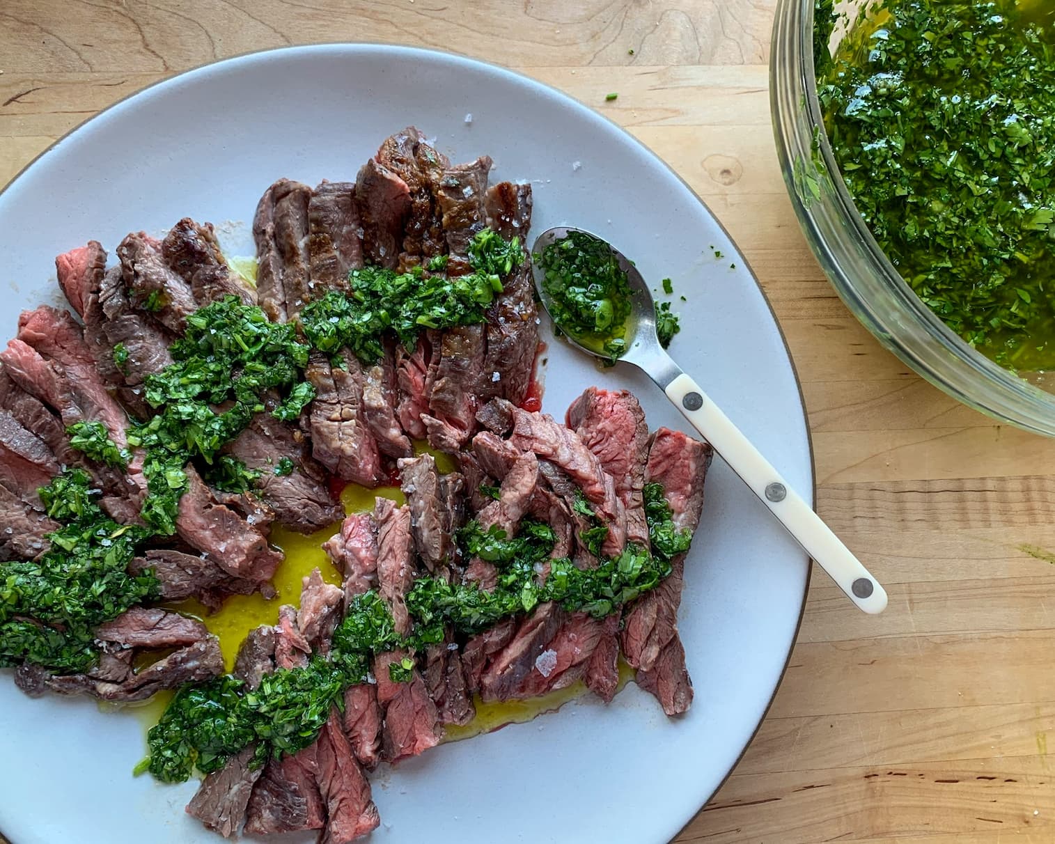 Skirt Steak with Chimichurri Sauce