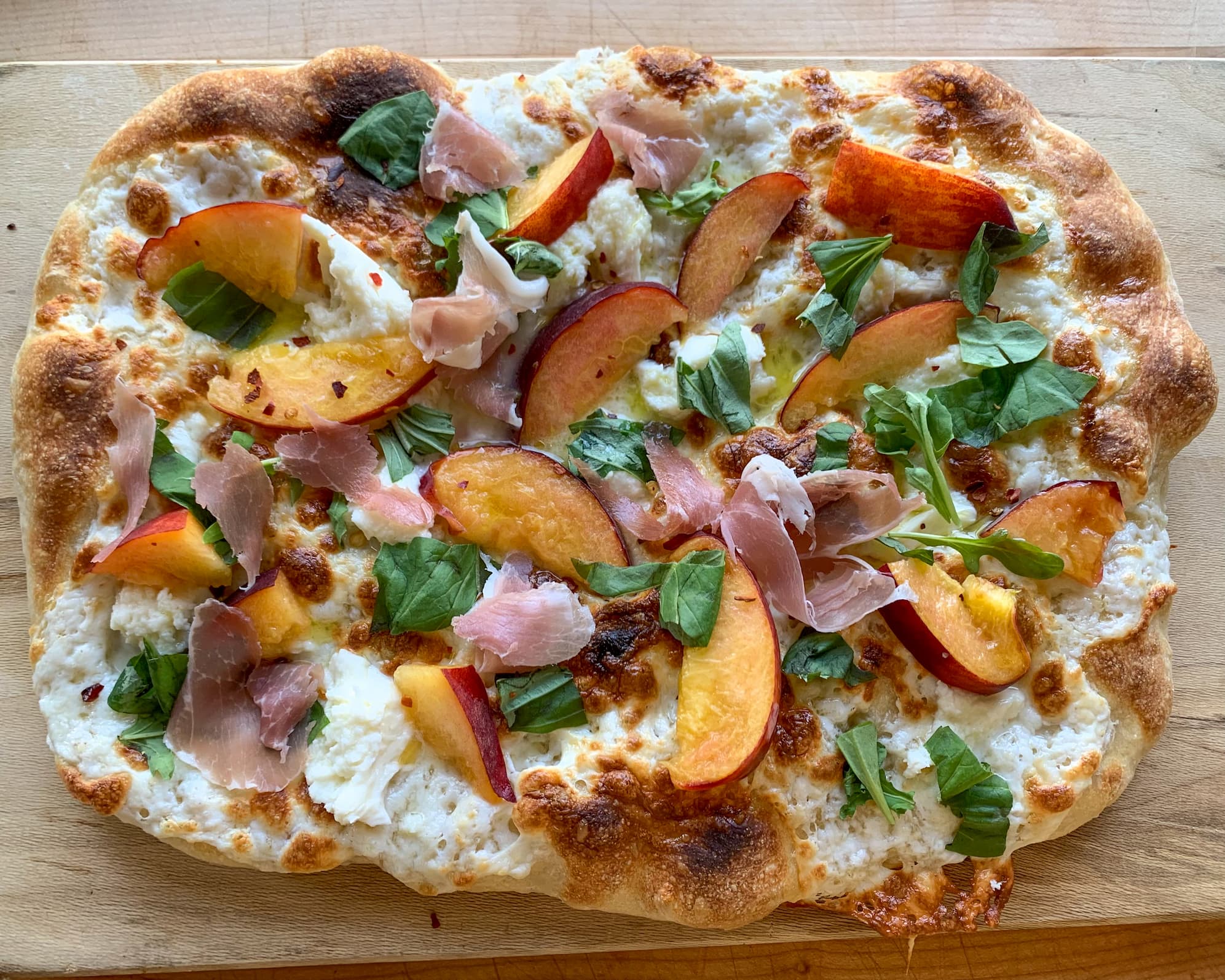 Peach & Prosciutto Summer Flatbread