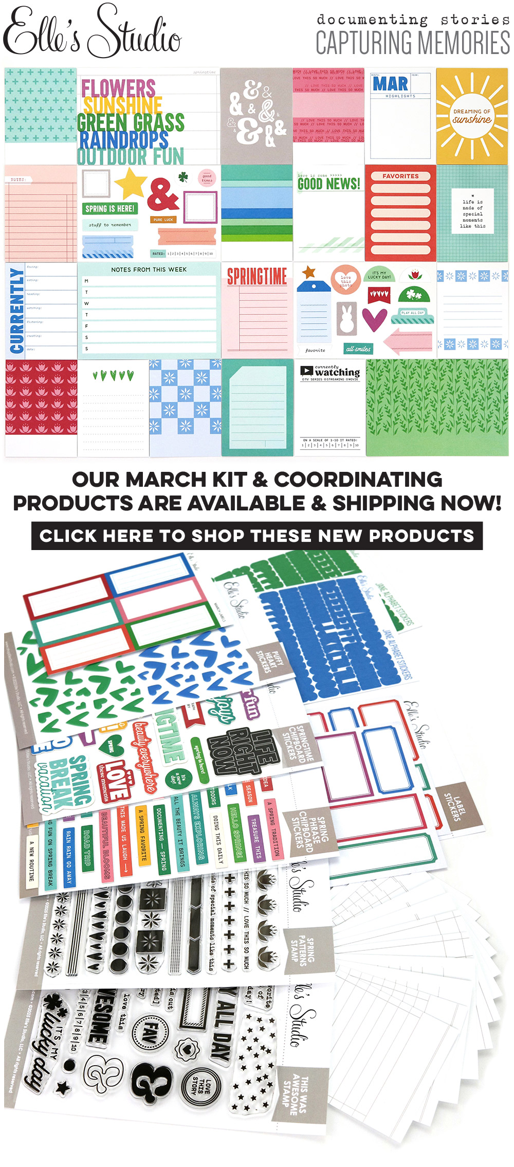 Our March Kit and add-ons have arrived!