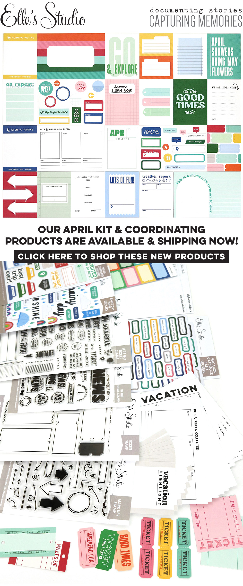 Our April Kit and add-ons have arrived!