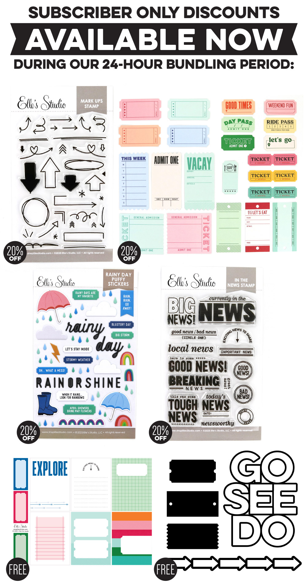Subscriber only sale items this month!
