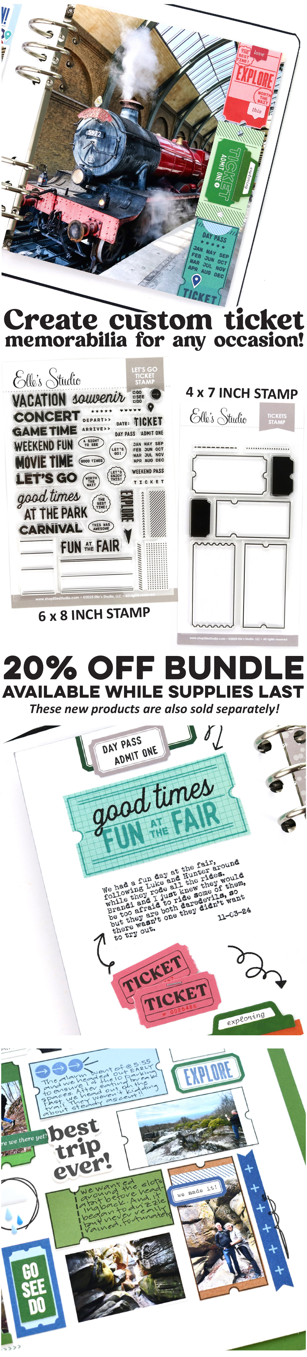 Create custom tickets with this 20% off BUNDLE!