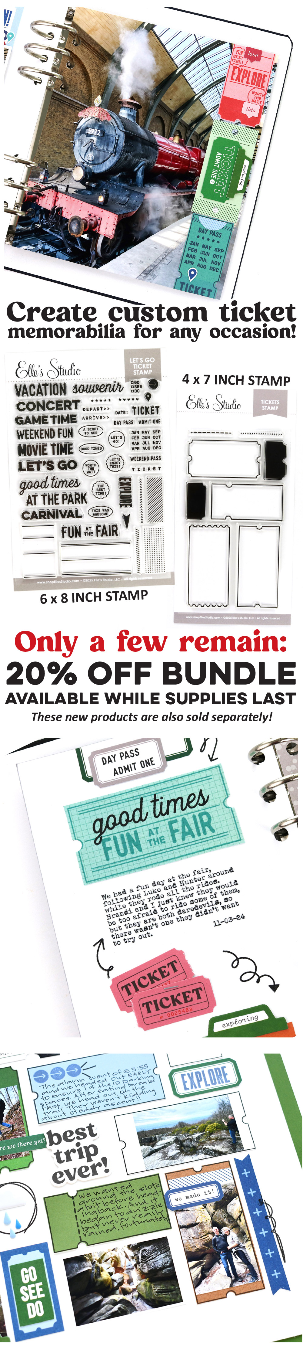 Create custom tickets with this 20% off BUNDLE!