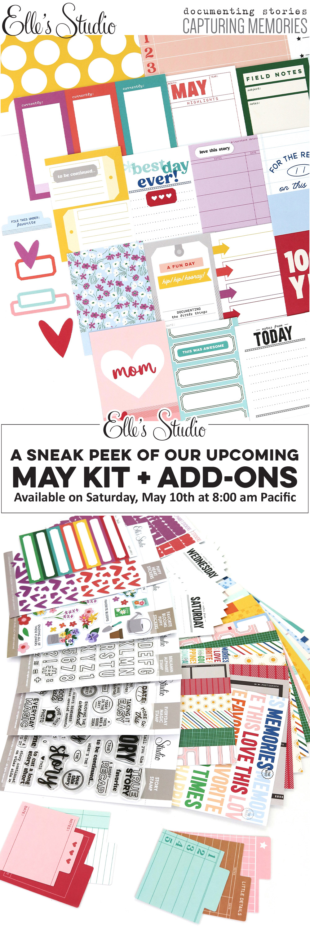 Here's a peek of our May Kit and add-ons!