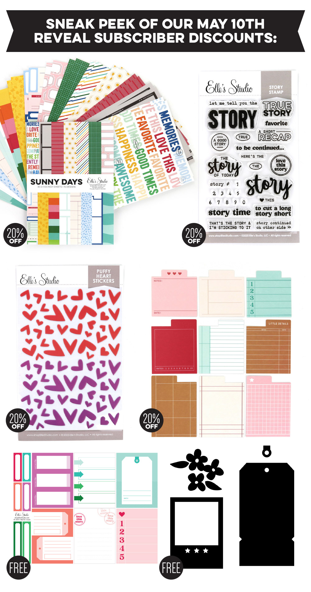 Here's a sneak peek of our subscriber discounts!