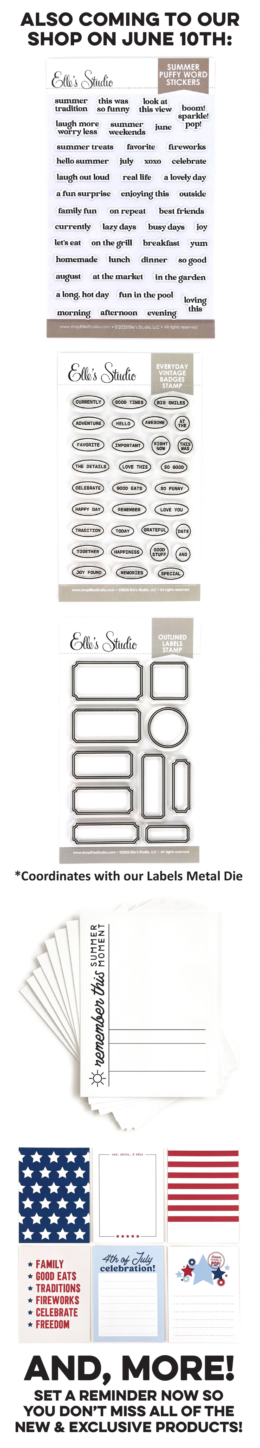 New products are coming to our shop on June 10th!