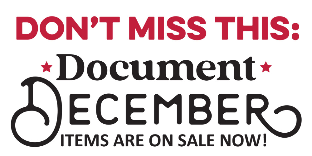 Past Document December items are on sale now!